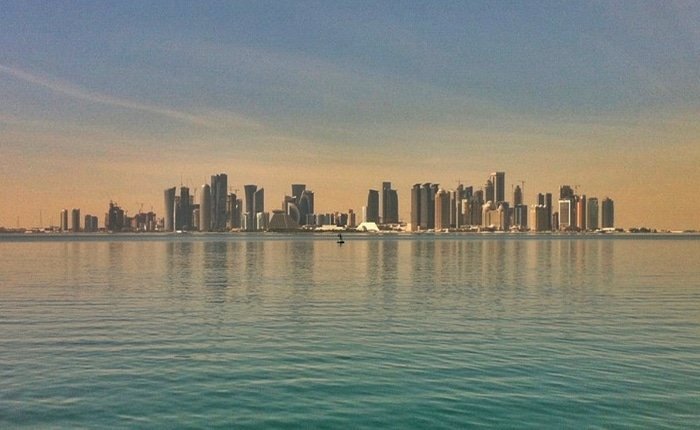 Skyline en Doha, Qatar